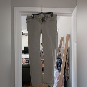 J.Crew 484 Slim fit garment dyed five pocket pant // 30/32 // Military Green